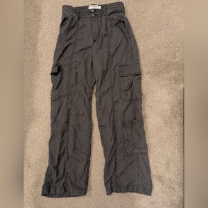 Hollister Men's Dark Gray Cargo Pants
